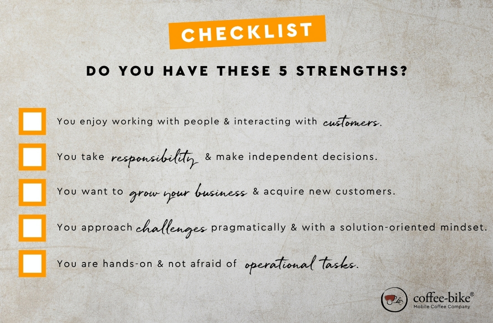 Checklist for aspiring Coffee-Bikers