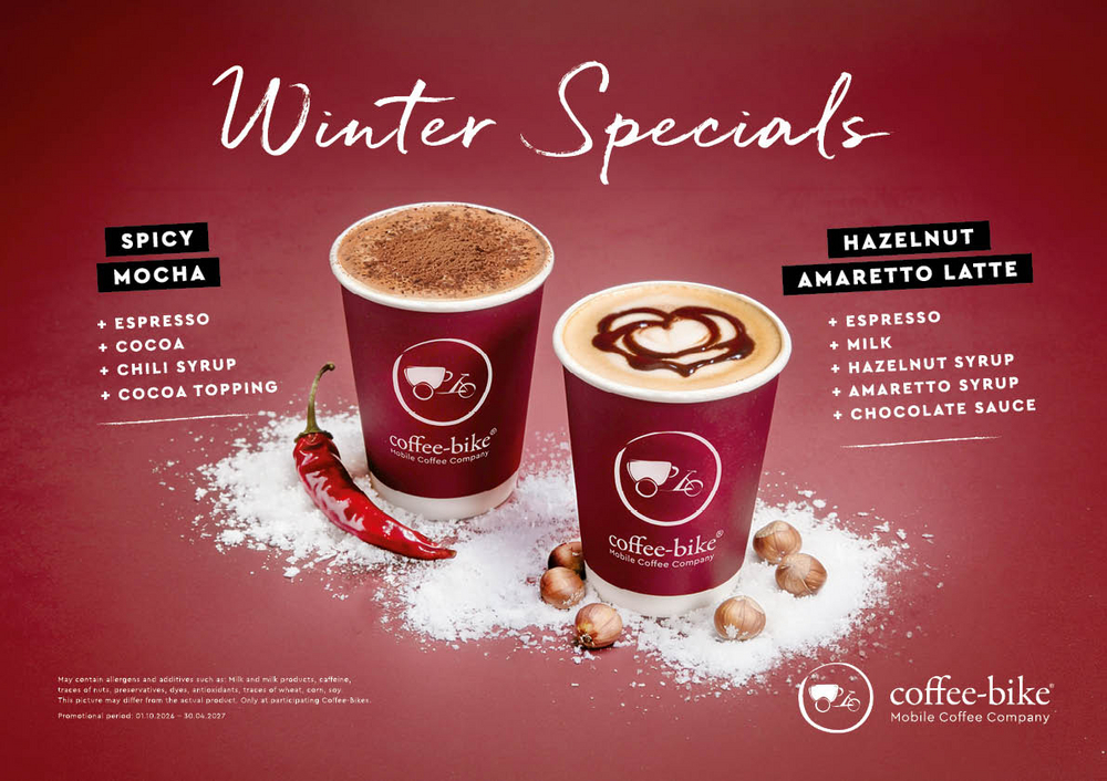 Winter Specials christmas coffee by Coffee-Bike.