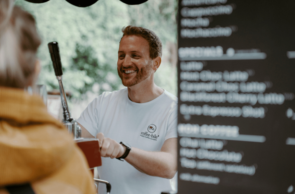 Coffee-Bike und Barista für dein Event.