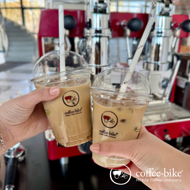 Coffee-Bike Iced Coffee toasts with classic iced coffee - a refreshing moment of pleasure