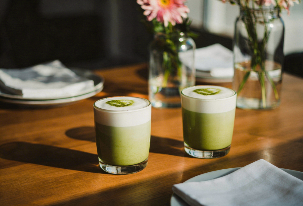 Matcha Latte als Getränke Trends zur Hochzeit.