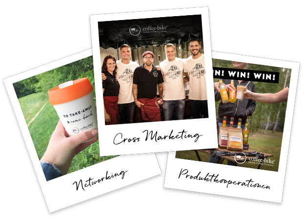 Social Media Post und Gewinnspiele auf drei Polaroids